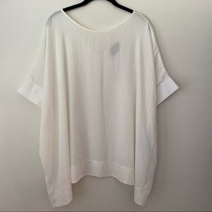 NWT ASOS Maternity White Flowy Sheer Tee